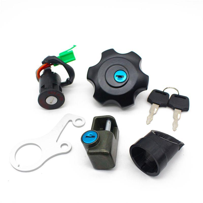 

BT-Motorcycle Ignition Key Switch Fuel Gas Cap Seat Lock Kit Accessories For DRZ400 DR-Z400SM 37101-29812 44200-29820