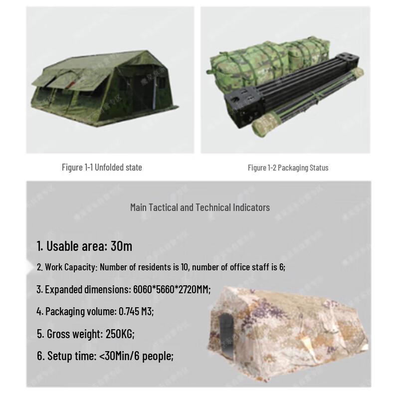 Yinggao 30 Sqm Frame Tent and Accessories