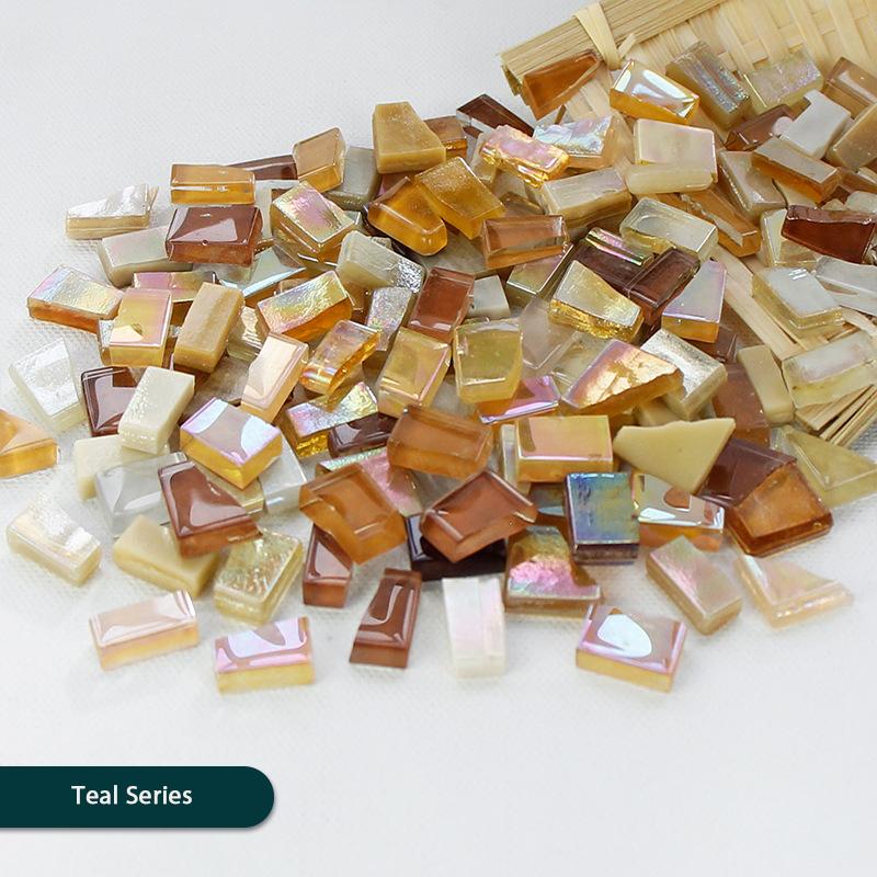 Diy Mosaic Fragments Irregular Shaped Handmade Stone Jade  Glass Particles