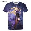 Summer Game Genshin Impact 3d Printed Children's T-shirt Fashion Casual Hip-hop Harajuku Kids Short Slee T Shirt O Neck Tops