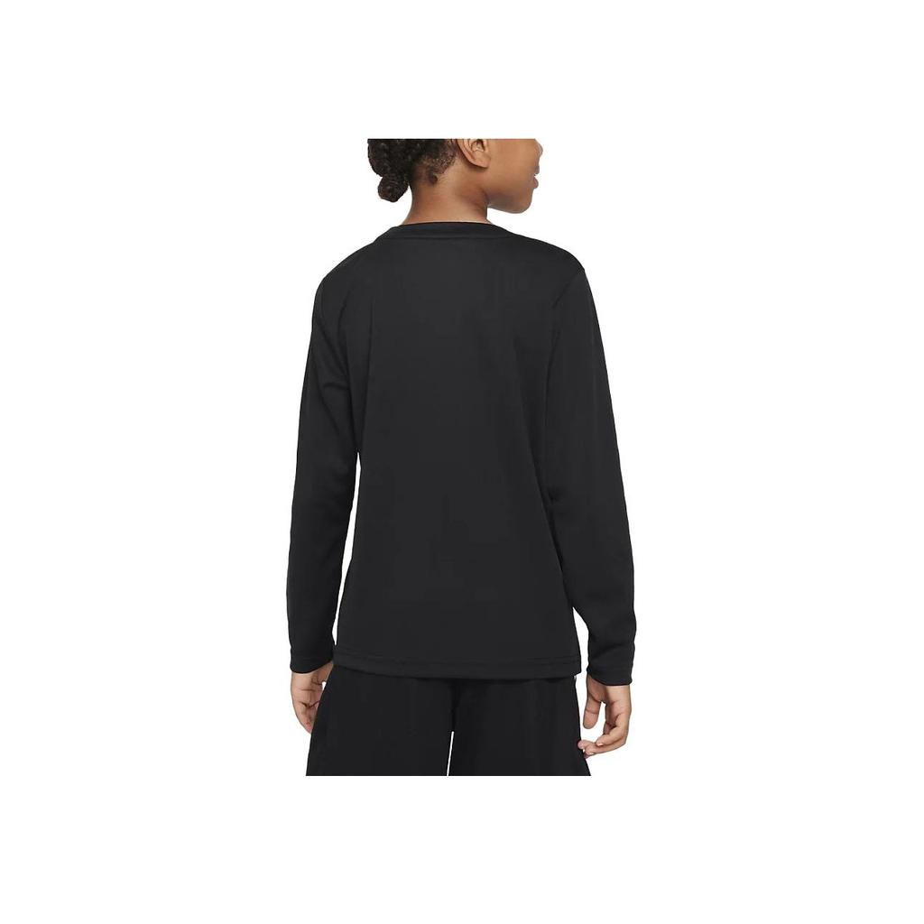 Nike Loose Fit Graphic Print Long Sleeve T-Shirt Kids tops Black FV2646-010