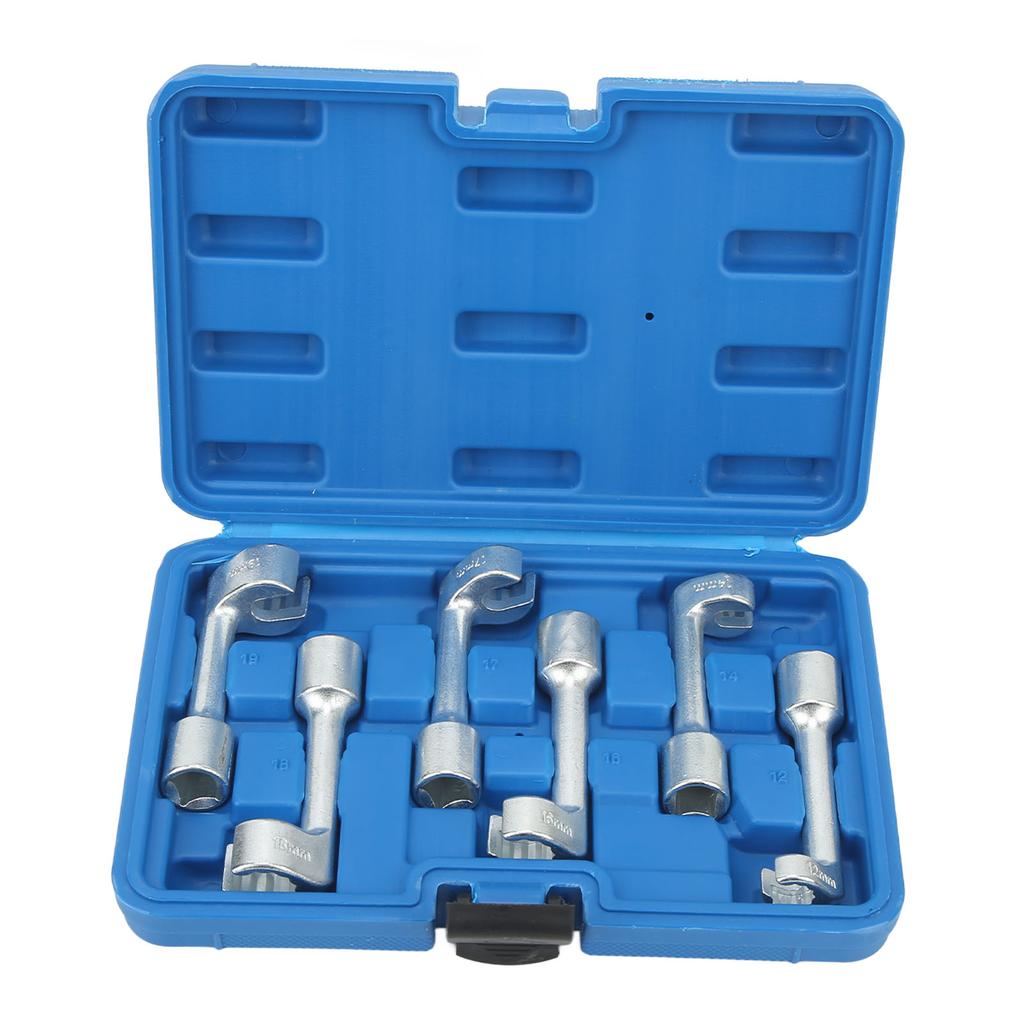 6PCS Fuel Injector Line Injection Socket Set 12in 12mm 14mm 16mm 17mm 18mm 19mm Fuel System Tools