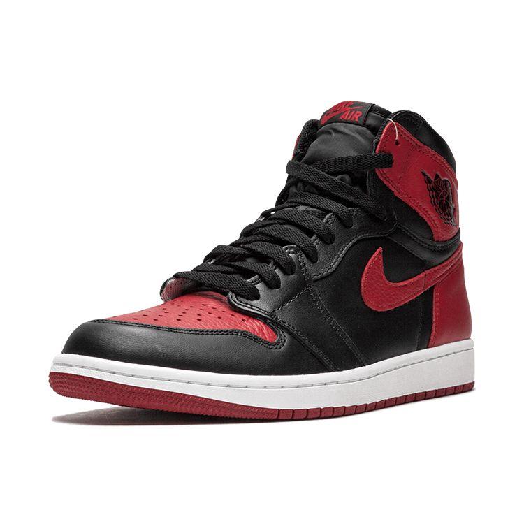 Air Jordan 1 Retro High OG Banned 2016 Men Sneakers Black Varsity-Red-White 555088-001