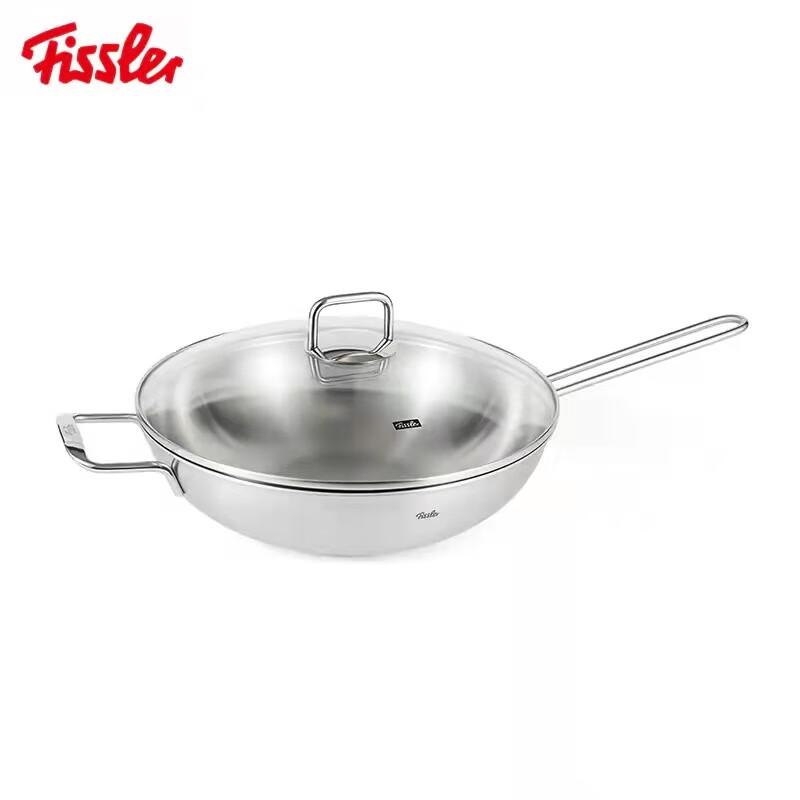 Fissler 30cm Single Handle Stainless Steel Wok