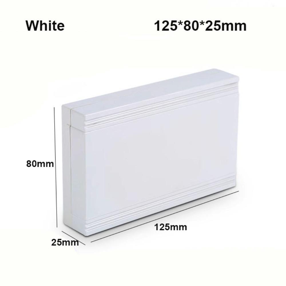New Waterproof Project Enclosure Boxes ABS Plastic White Black Storage Case 9 Styles Housing Instrument Case Electronic Supplies