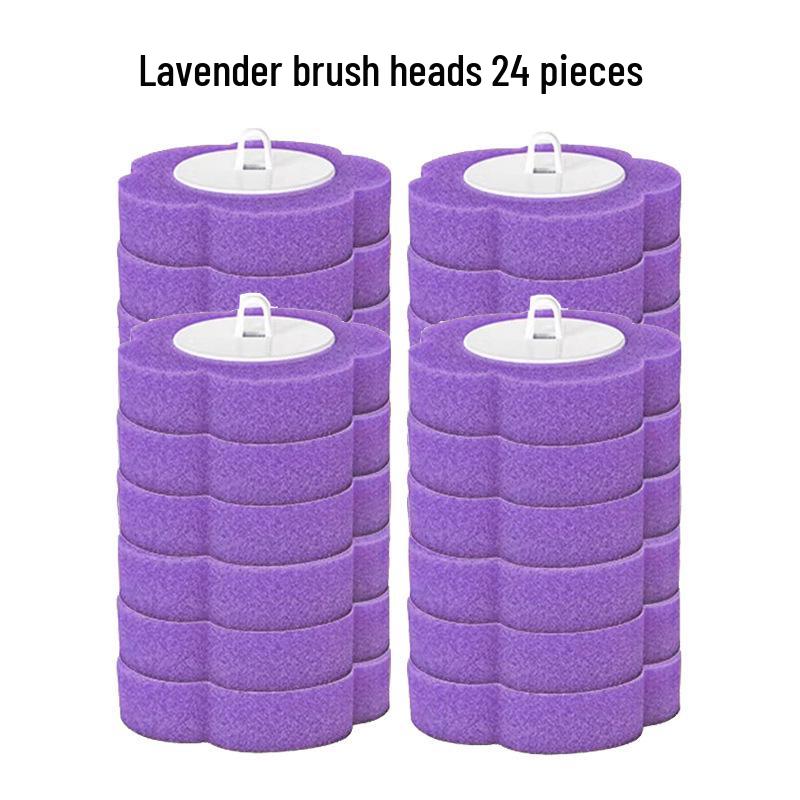 Wall-Mounted Disposable Toilet Brush & Replacement Head