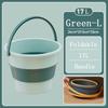 Silicone Collapsible Bucket for Car Wash and Fishing Multifunctional Basin Large Capacity Household Items 17L