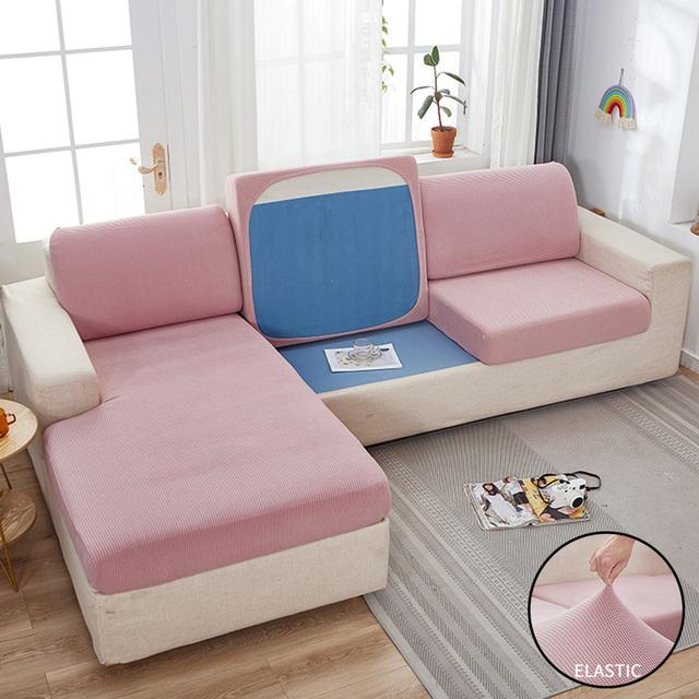 Żakardowa poduszka na siedzenie sofy pokrowiec na meble dla zwierząt domowych dzieci Stretch zmywalny zdejmowany narzuta na sofę zwykłe narzuty na sofę