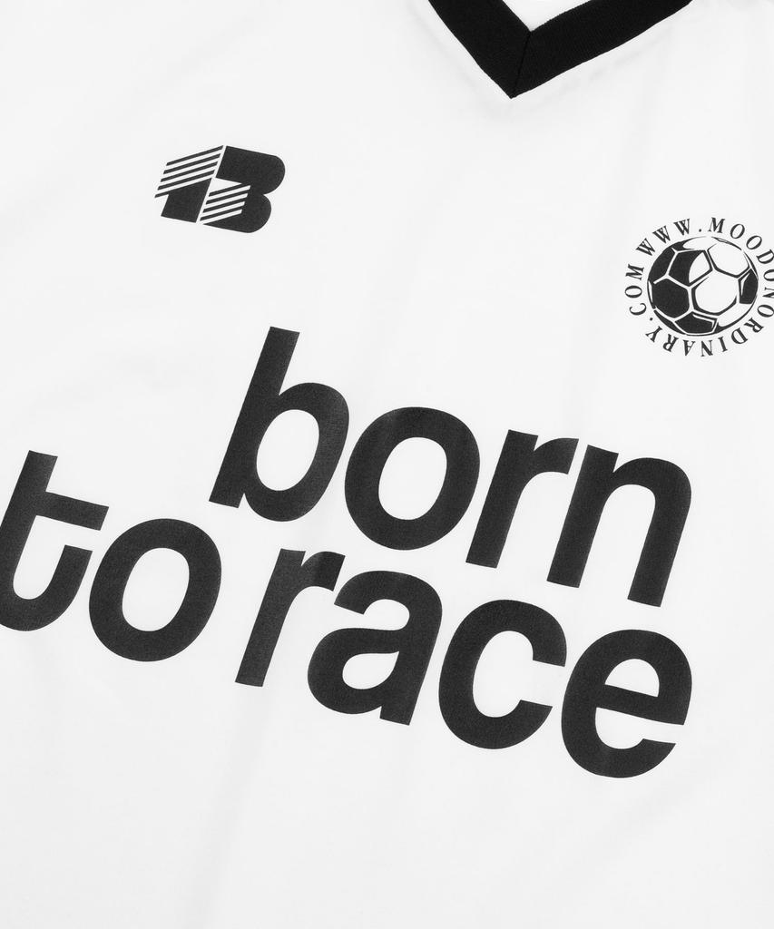 MOO Bone Track Long Sleeve Football Jersey - White