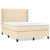 Sommier à lattes avec matelas - Maison Exclusive - Crème/Beige - 140x200 cm - Tête de lit réglable