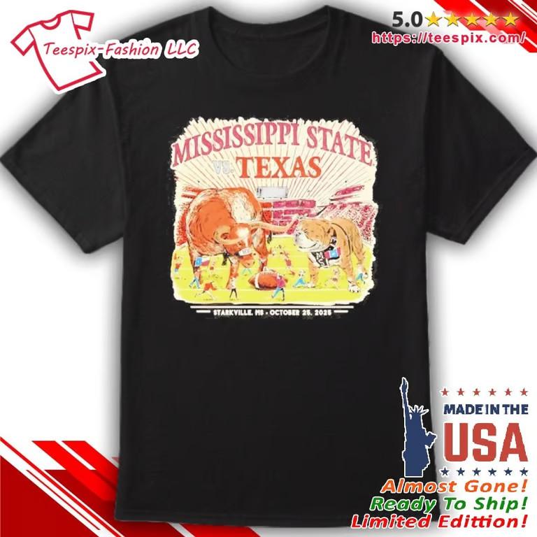 Texas vs. Mississippi State Game Day 2025 T-Shirt Unisex T-Shirt S