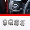 ABS Silver For Toyota Tundra 2014- Interior Modified Car Center Control Decorative Strip Sticker Car Accessories