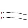 2Pcs Kayak Paddle Leash Nylon Rubber Corrosion Resistant Stretchable Anti Loss Rope Kayak Rod Leash Black