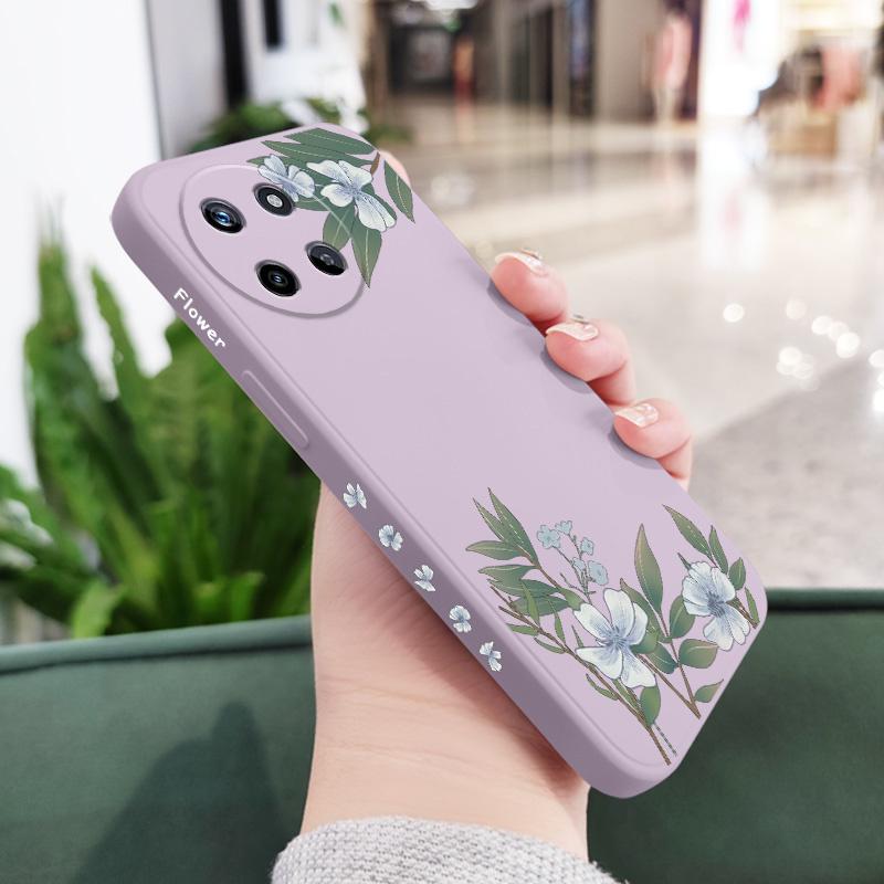 Encounter Flowers Phone Case For OPPO Realme  12 11 10 9 9i 8 8i 7 Pro Plus C35 C21Y C25Y C25 4G 5G Liquid Silicone Cover