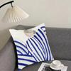 Abstract Figure Lines Girl Sofia Cushion Cover Reversible Plush Pillow Cover – For car, sofa, bedroom, perfect as a gift.