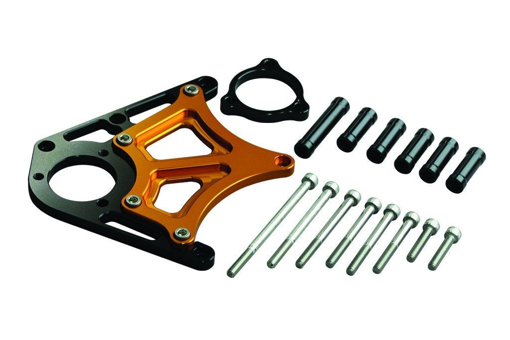 

POSH FAITH Motorcycle Sprocket Cover with Clutch Piston for and Part Number Base, Black/Gold, ZRX1100/2, ZRX1200S/R, ZZR1100(D), 071201-46