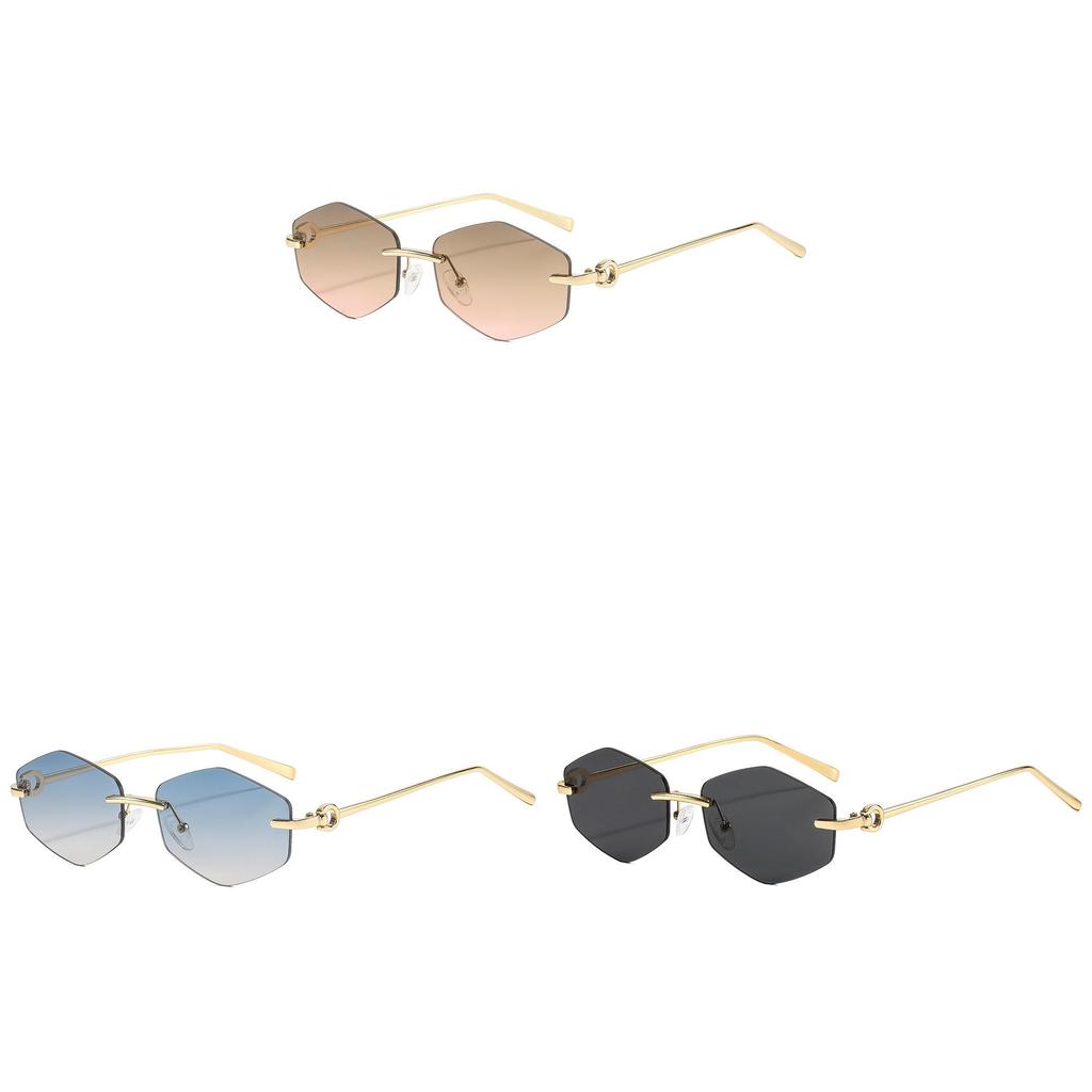 Geometric Diamond Shape Sunglasses With Uv400 Protection For Fashionable Sunwear Men Women