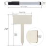 60pcs Wooden Blank T-Shaped Labels Markers for Price Markers / Gardening Markers / Cocktail Parties, Reusable Name Tag Cheese Markers