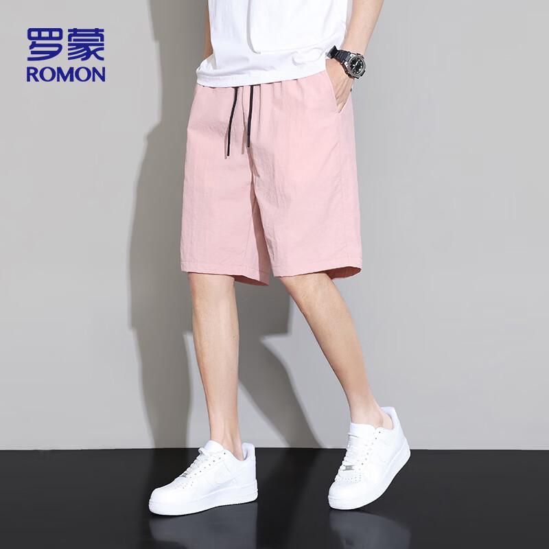 ROMON Men's Casual Drawstring Shorts ZH682