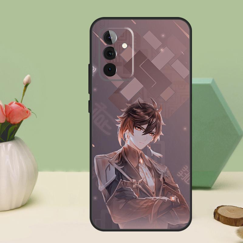zhongli genshin impact For Samsung Galaxy A16 A55 A35 A15 A32 A12 A22 A52 A54 A34 A14 A56 A36 A26 A13 A53 A06 Case