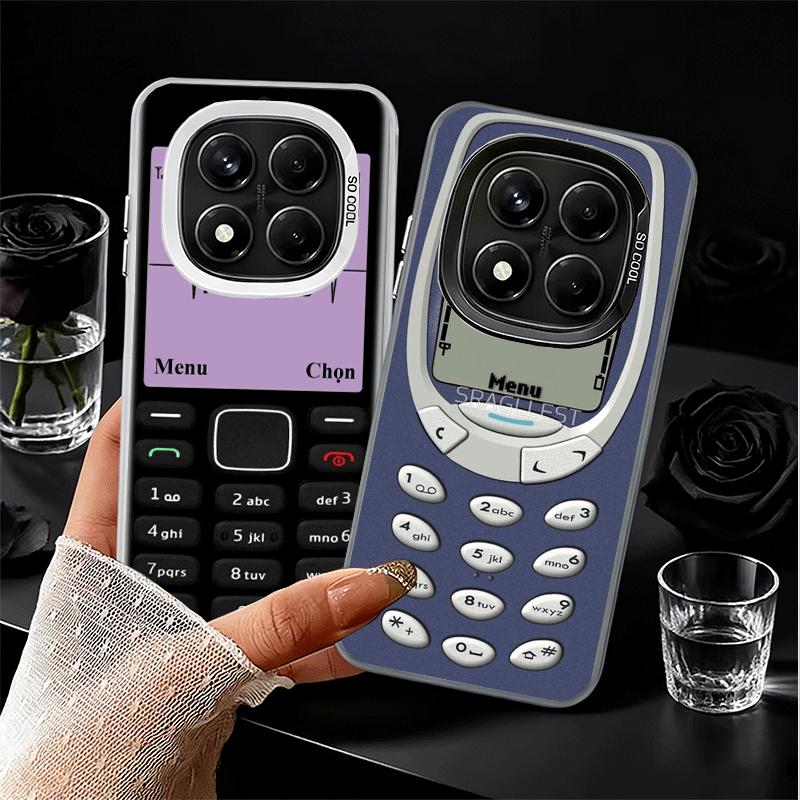Funny Retro Callphone Shockproof Phone Case for Xiaomi Redmi Note 15 14 13 12 Pro Plus 11 11S 11T 5G Cover Anti Fall Fundas