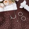 200Pcs Textured Brass Beads, Long-Lasting Plated, Round, Nickel Free, 925 Sterling Silver Plated, 3x2.5mm, Hole: 1mm