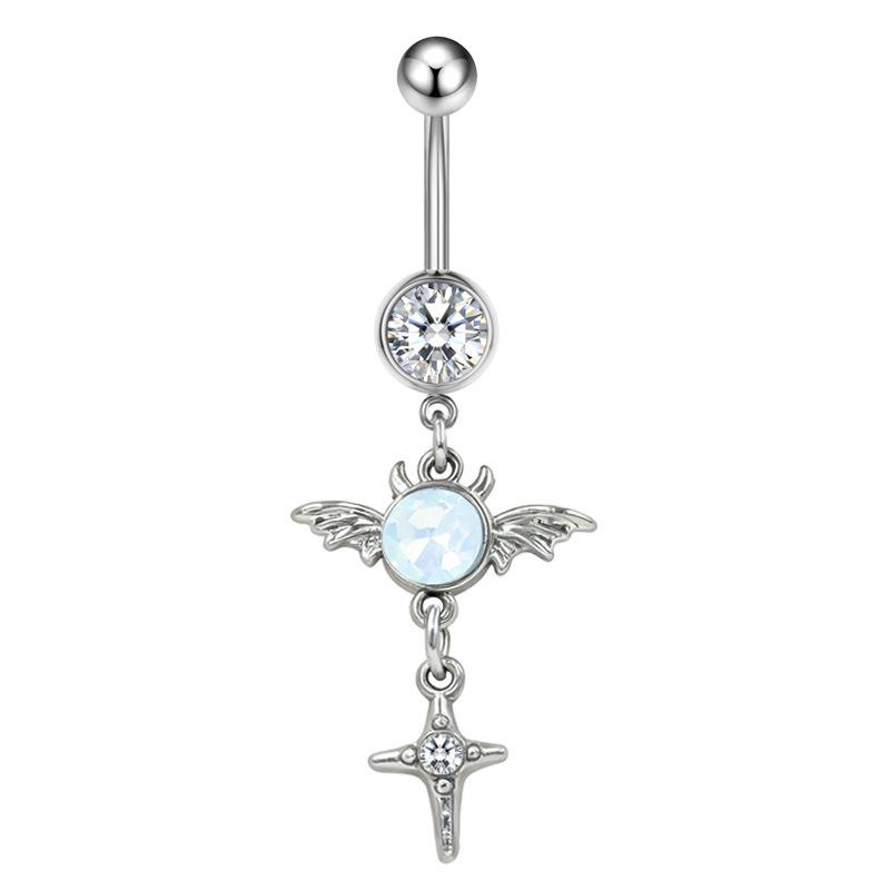 Gaibei Trendiger Delfin & Seestern Bauchnabelring