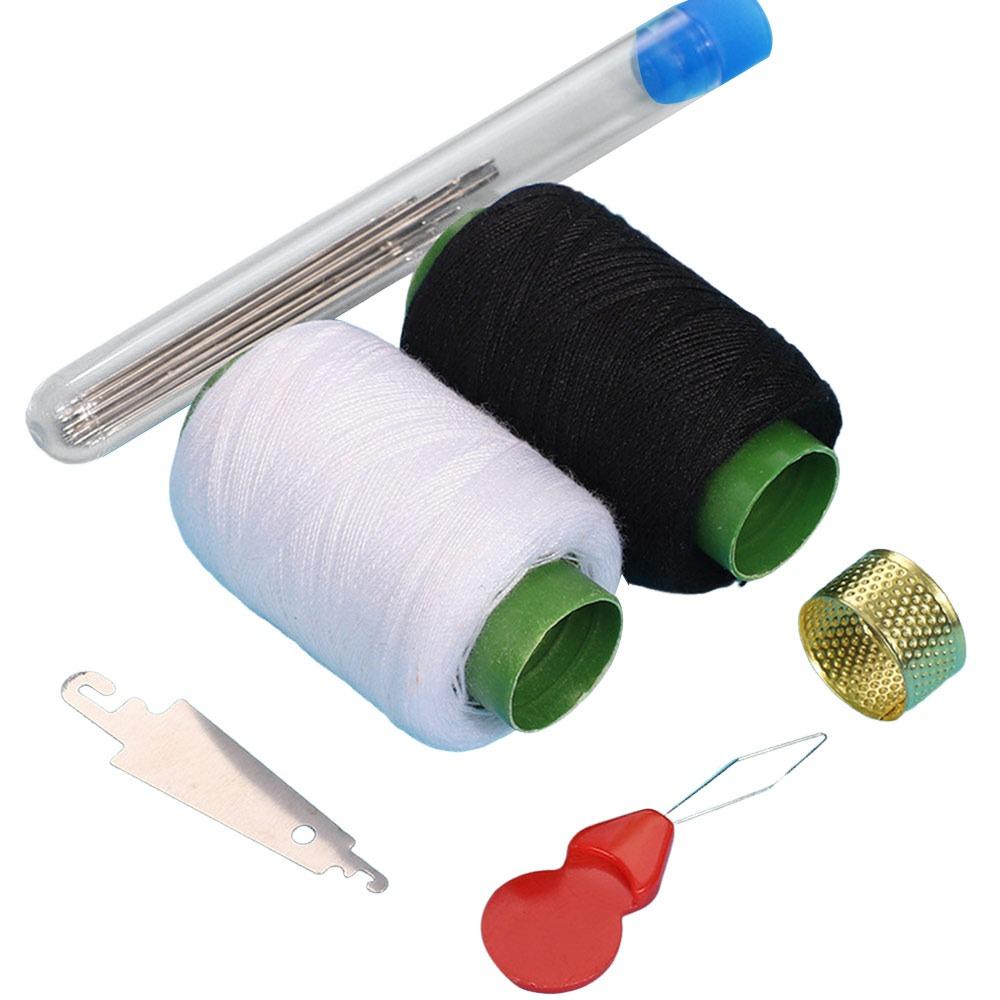

6/25/34 шт. Многоцелевой набор швейных инструментов с верхним иглоукладчиком, простой в использовании, игла для шитья, нитковдеватель, инструменты для ручного ремонта, набор игл и ниток