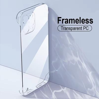 Custodia Trasparente Ultra Sottile Senza Bordi per For Iphone 16 15 14 Plus 13 12 11 Pro Max Resistente agli Urti Rigida in PC Trasparente Senza Ingiallimento