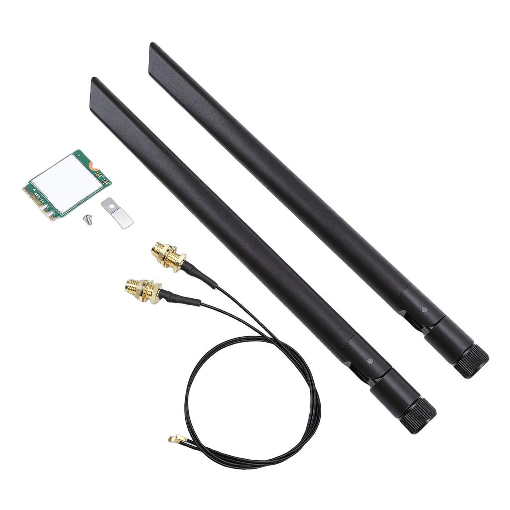 AX1675X WiFi 6E M.2 Wireless Card 2.4G 5G 6G Triple Band 5.3 PC Adapter with Dual 8db Support for