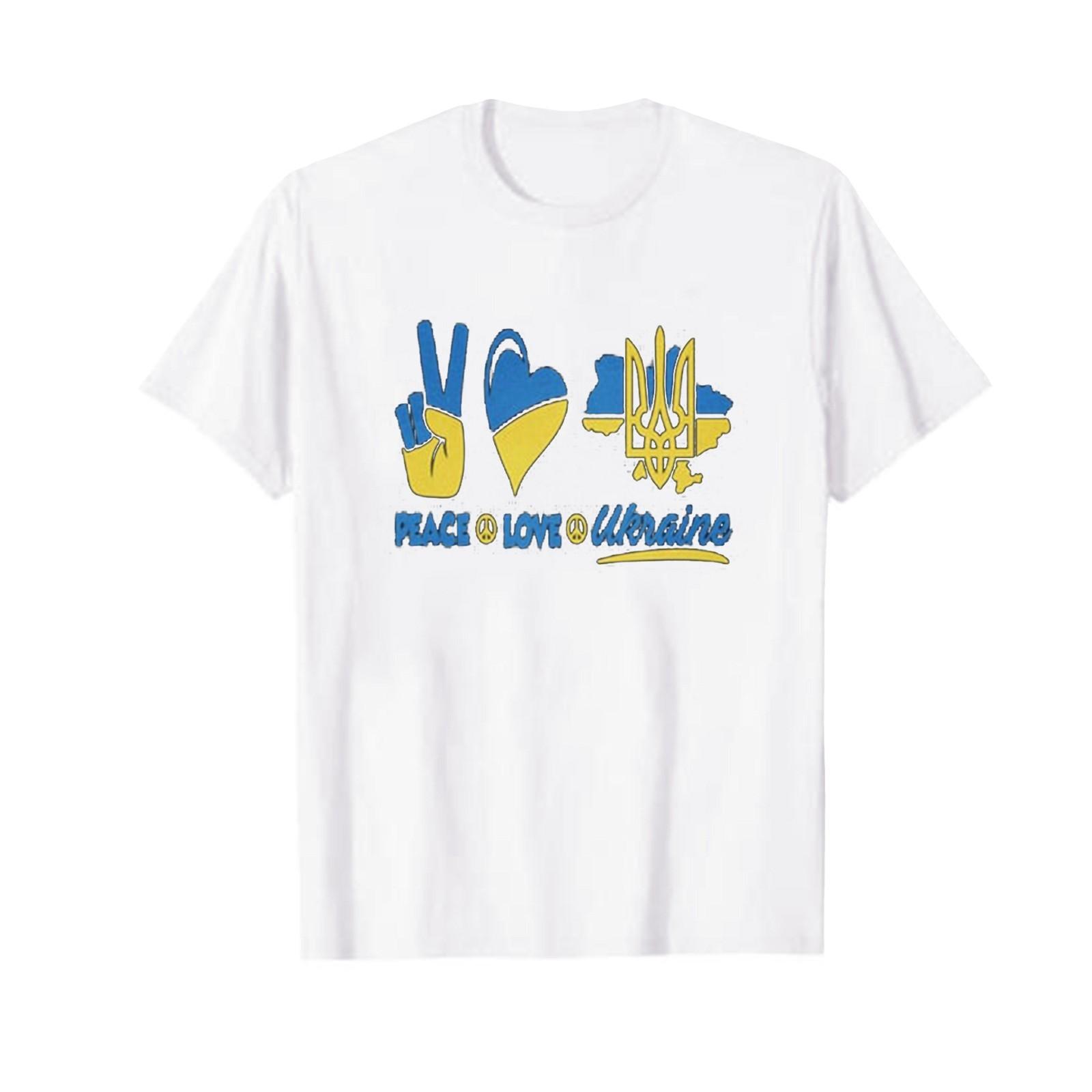 

Дорослі повсякденні футболки з коротким рукавом і зручними принтами з круглим вирізом XL білий