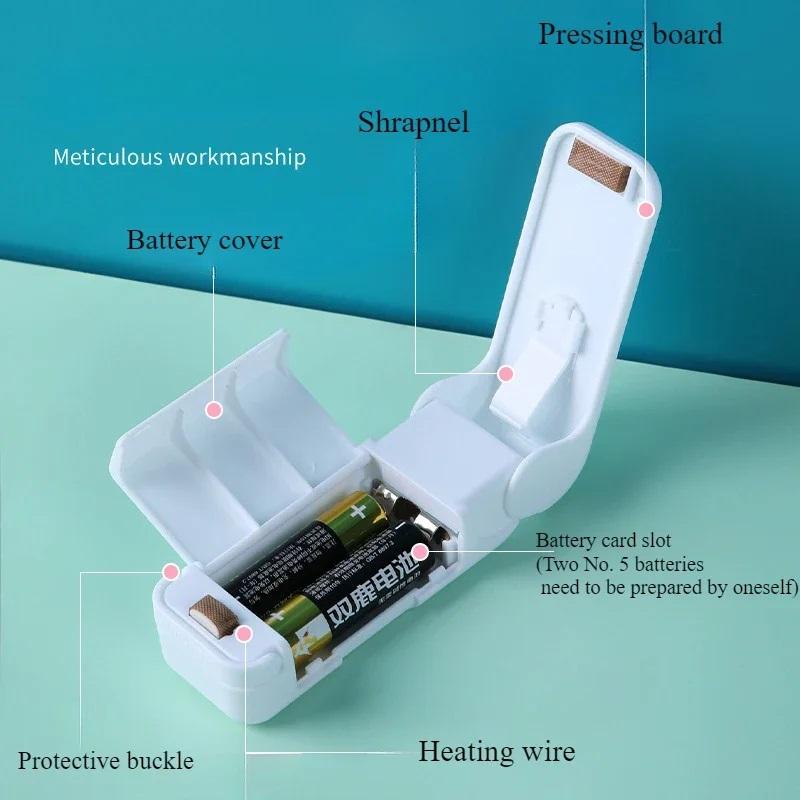 1PC Mini Snack Sealing Machine Package Sealer Bags Thermal Plastic Food Bag Sealing Machine Portable Kitchen Accessories