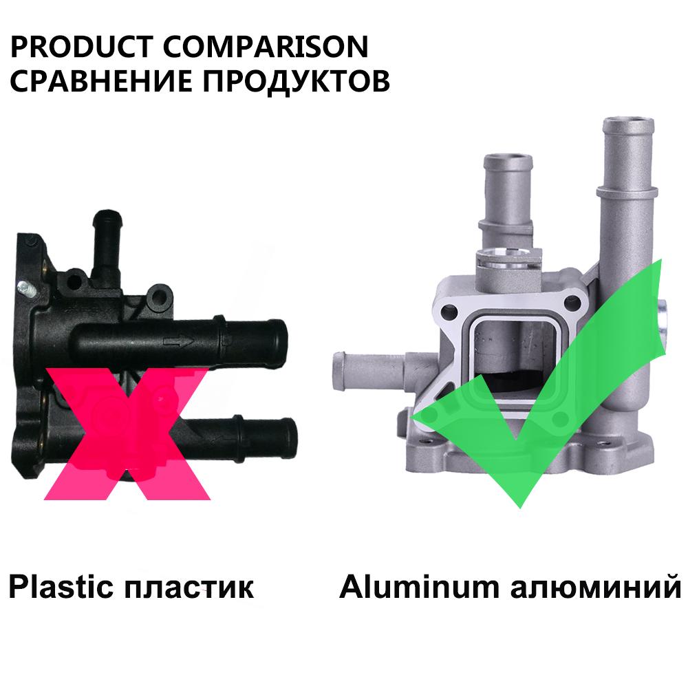 Aluminum Thermostat Housing Cover for Chevrolet Chevy Cruze Aveo Orlando for Opel Astra Zafira Signum Moka 96984103 96817255