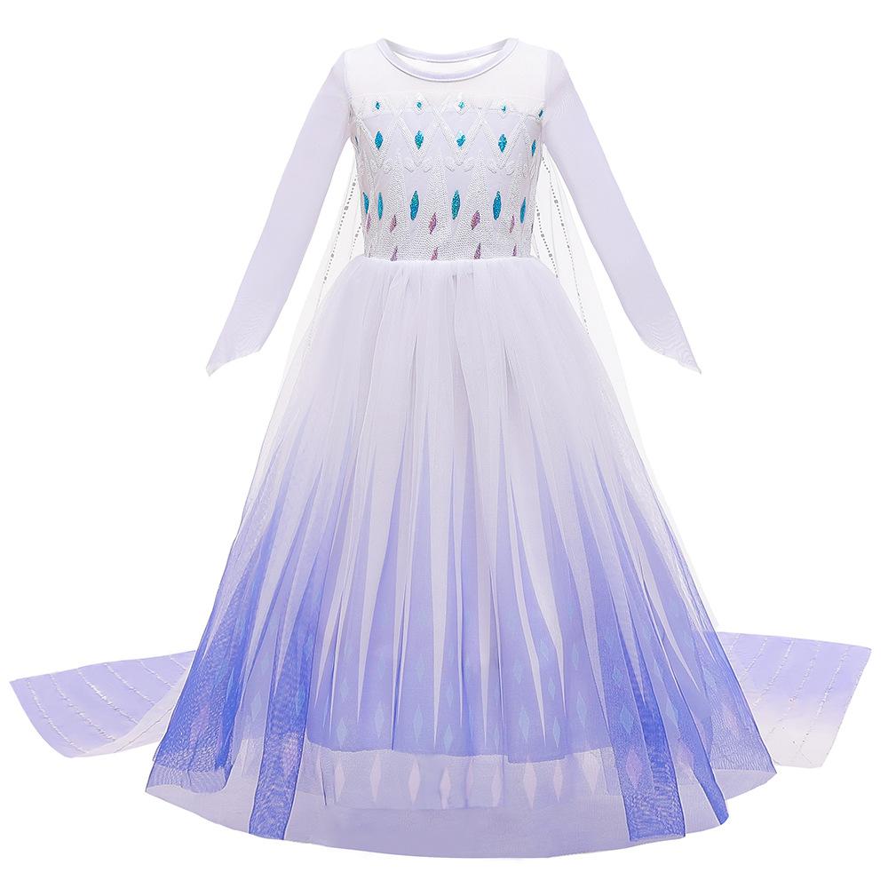 Girls Princess Dress Snow Queen Costume Carnival Party Halloween Kids Clothes Birthday Party Dress