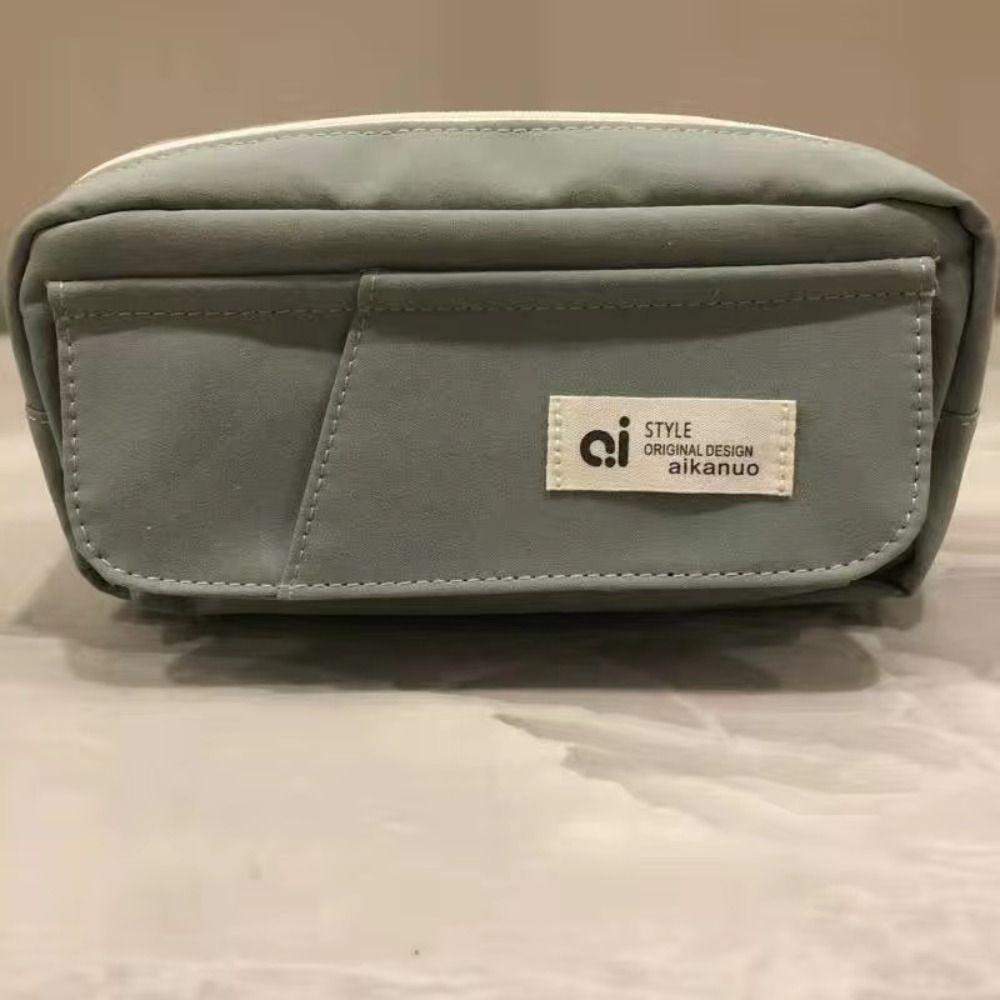 Flip Style Student Pencil Case Large Capacity Gel Pen Organizer Kawaii Simple Pencil Pouch  Kids