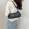 Easy To Carry Belt Buckle Handbag Summer Crossbody Bag Textured Shoulder Bag Minimalist Armpit Bag