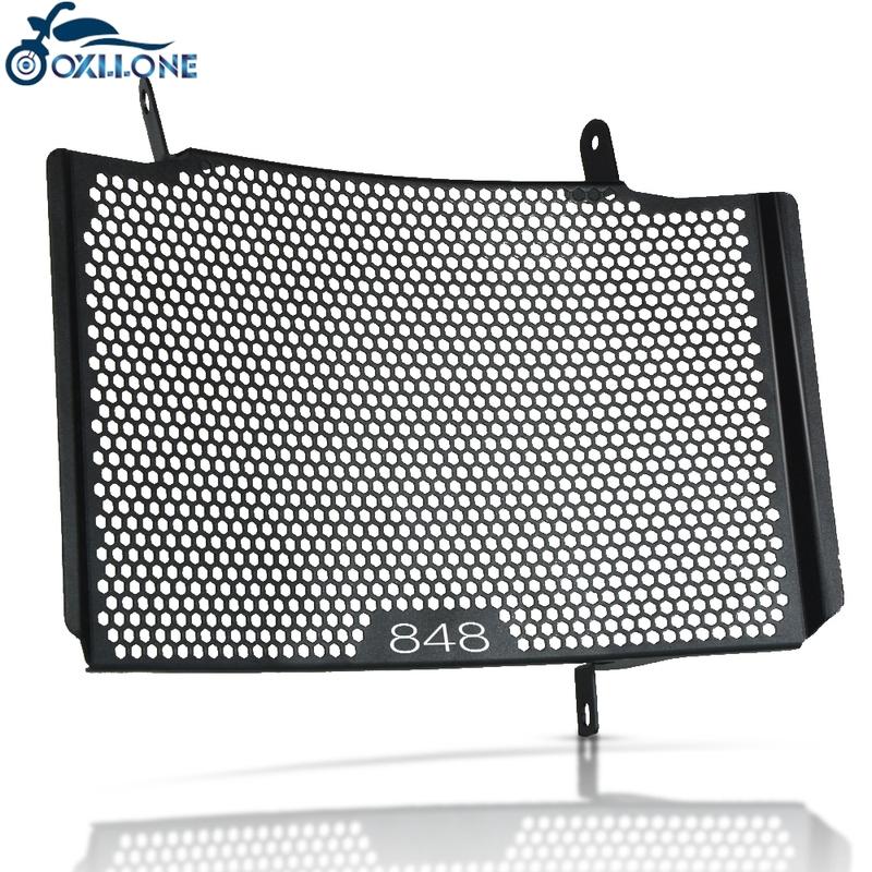 For DUCATI 848 1098 1198 Streetfighter 848 1098 Motorcycle Aluminum Radiator Guard Oil Cover Protector Grille Protection