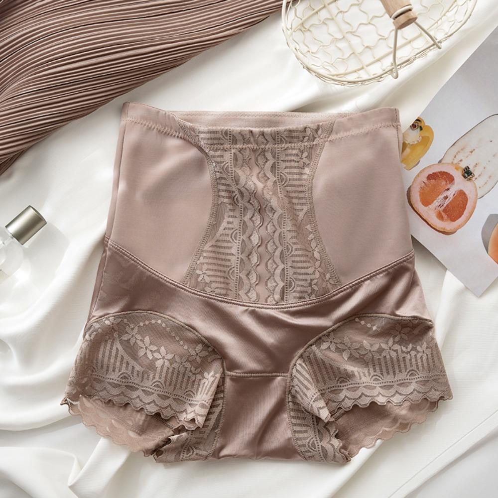 Stripe High Waist Triangle Panties Postpartum Panties Hip Lift Shaper Tummy Control Shapewear Gym