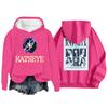 Women's Fashion Casual Long Sleeve Loose Printed Pullover Sports Long Sleeve Hooded Sweatshirt