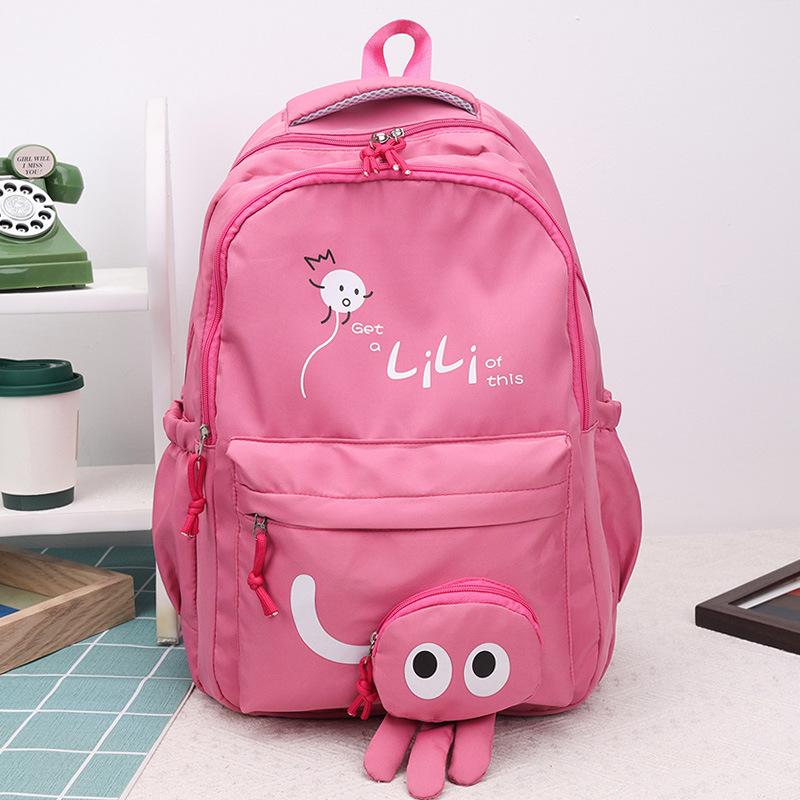 Schoolbag wholesale new junior high school students small octopus large capacity backpack female high school students primary school school backpack