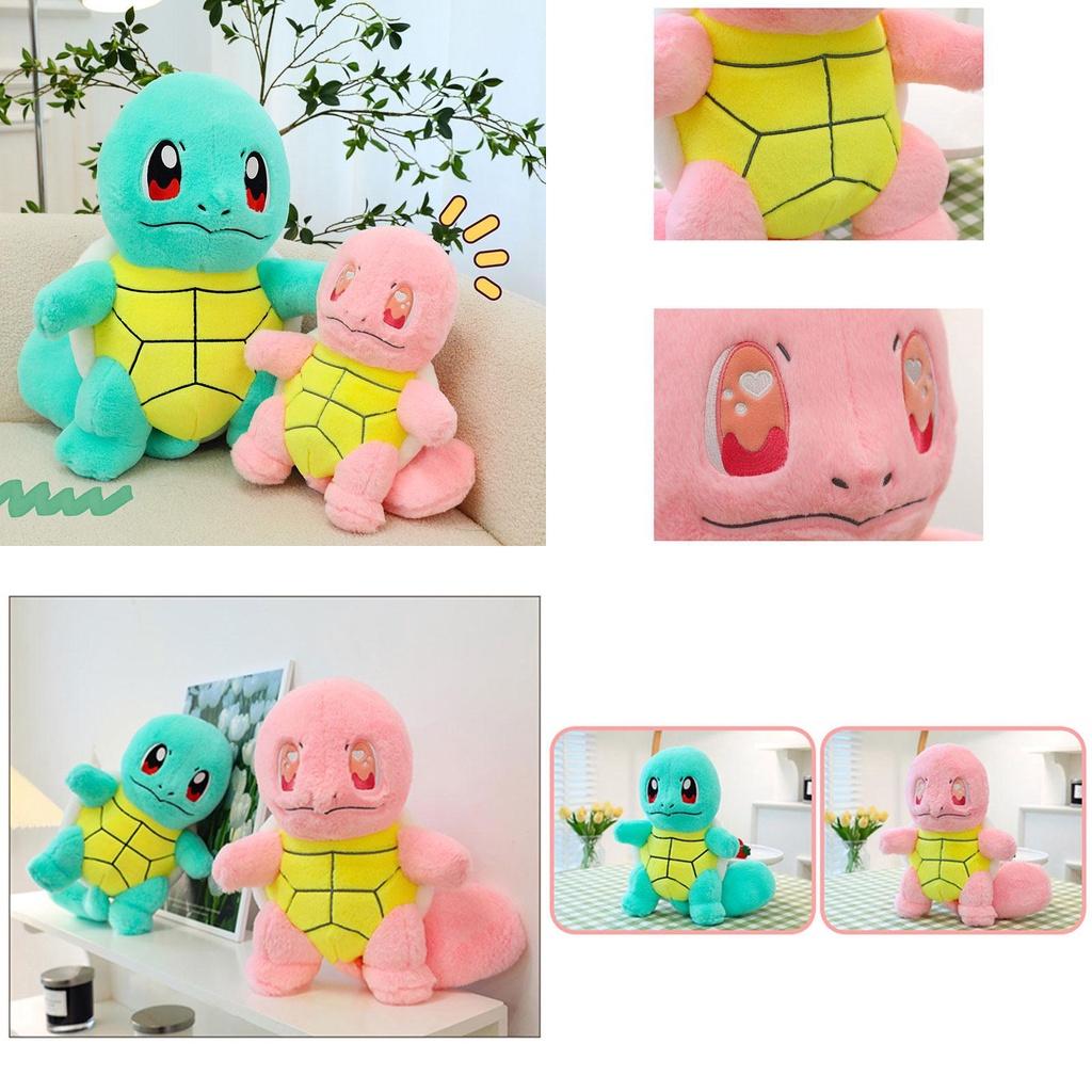 Adorable Stuffed Turtle Toy With Rabbit Fur Cushion Children's Gift Wholesale