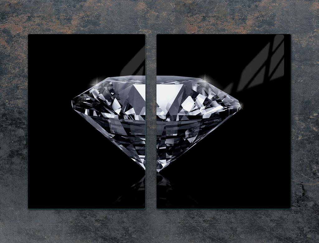 SZKLANA PŁYTA OCHRONNA DESKA 75x52 DIAMENT