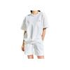 MLB Solid Color Pullover Crew Neck Short Sleeve T-Shirt Women Tops White 3AMTB0531-07IVS