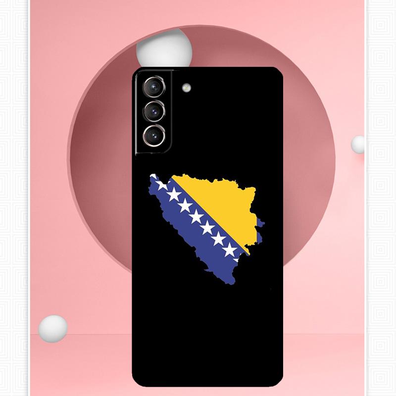 Bosnia Flag Case For Samsung Galaxy S25 Ultra S20 S21 S22 S23 S24 Ultra S9 S10 Plus S25 FE Cover Funda