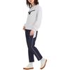 Mizuno Logo Design Versatile Casual Round Neck Long Sleeve Sweatshirt Women Sweatshirt White K2CC22A3