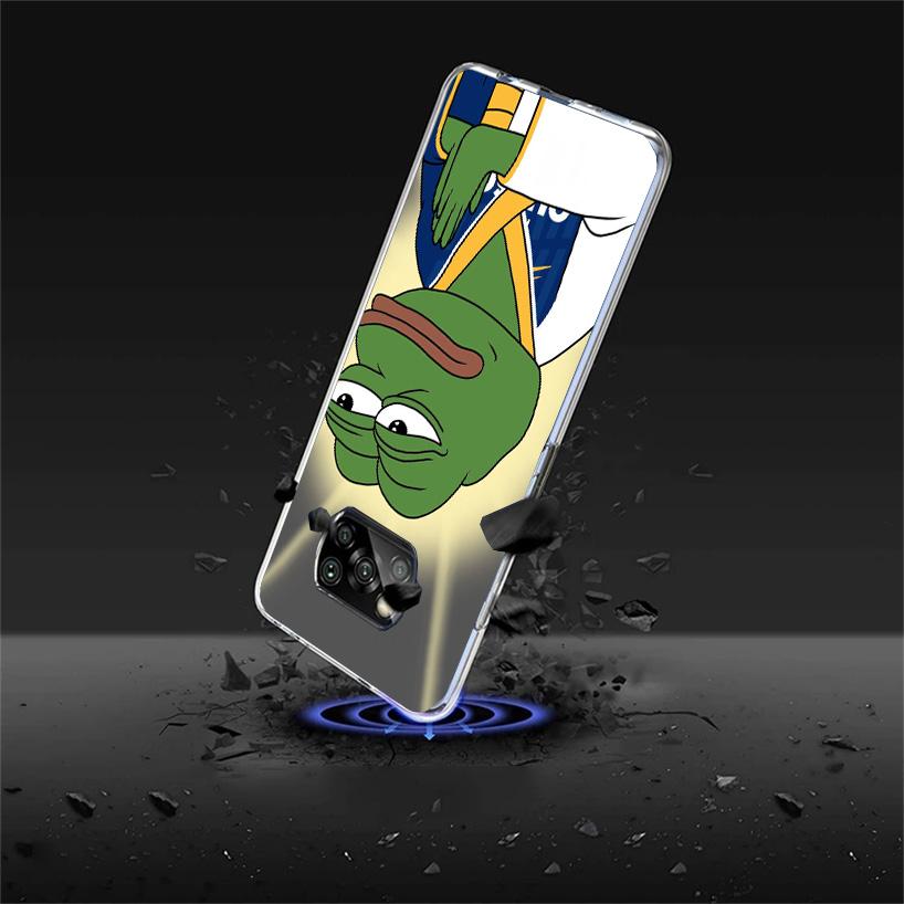 Cute Frogs Party Sad Pepe Phone Case For Xiaomi Poco X7 X6 X5 Pro F7 Ultra Redmi 15C 15 13C 13 12C 12 10 10A 10C 9 9A 9C 9T Cove