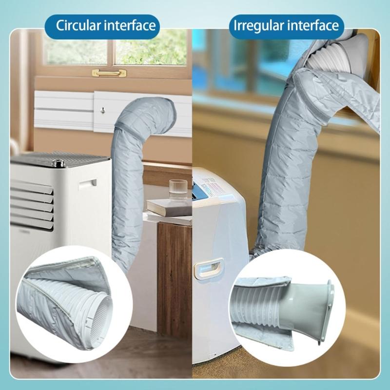 Thermal Insulated Air Conditioning Hose Sleeve Portable Air Conditioning Units Washable Vent Cover Adapter Sleeve