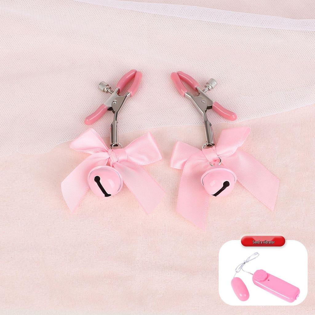 Bow Knot Bell Nipple Clamps & Anal Plugs Set – Couple's Intimate Toys Collection
