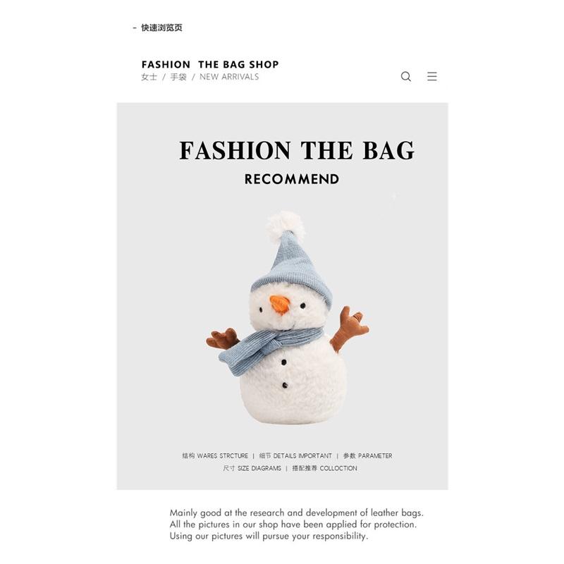 Sammy Snowman Soft Plush Toy Cute Stuffed Doll Comfort Companion Fluffy Plush Figure Holiday Gift For Kids & Girls