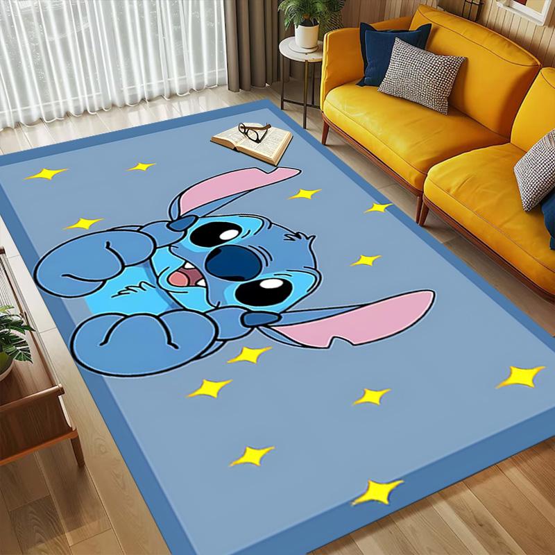 Stitch Night Living Room Nonslip Area Rug Soft Carpet For Bedroom Game Playroom Sofa Office Home Decor Doormat Christmas Gift C929608